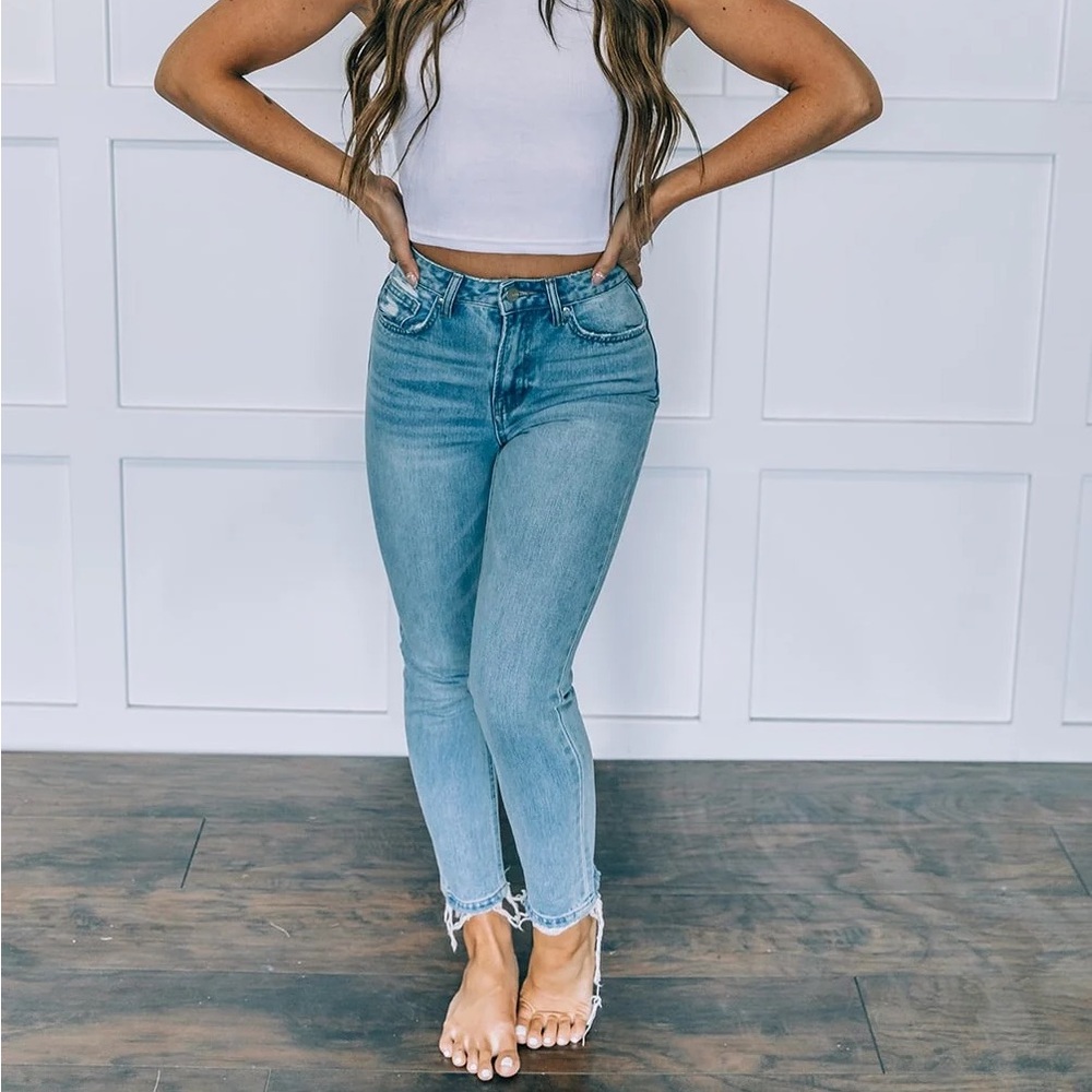 Stylish Light Blue Women's Skinny Jeans